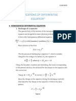 Applications of Differential Equation