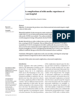 Otogenic Complications of Otitis Media Experience at Tertiary Care Hospital