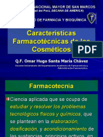 Características Farmacotécnicas de Los Cosméticos