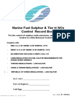 Marine Fuel Sulphur Record Book - s10.14l