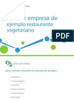 Plan de Empresa de Ejemplo Restaurante Vegetariano