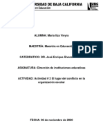 El Lugar Del Conflicto en La Organizacion Escolar