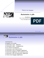 Théorie Des Langages. Automates À Pile. Elise Bonzon HTTP - Web - Mi.parisdescartes - FR - Bonzon - Elise - Bonzon@parisdescartes.