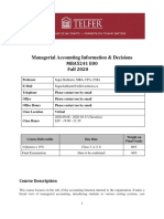 MBA 5241E - Course Outlines