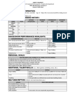 Student Basic Information:: (I.e. Other Genres, Tumbling, Voice, Etc.)