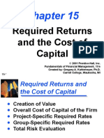 Required Returns and The Cost of Capital