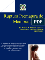 Ruptura Prematura de Membranas.