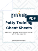 Puppy Potty Training Cheat Sheet