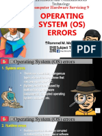 Ict - chs9 Lesson 5 - Operating System (Os) Errors