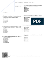 809 - Advanced Level Vocabulary Exercise MCQ Test 6