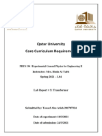 Qatar University Core Curriculum Requirement: Instructor: Mrs. Huda Al Yafei Spring 2021 - L04