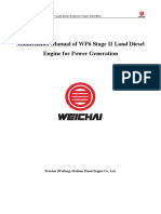 Maintenance Manual of WP6 Stage II Land Diesel Engine For Power Generation