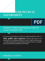 Dual Nature of Local Government