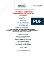 Historia de La Hidrologia y Recurso Hidrologico en Mexico