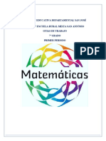 7º Grado Matematicas Edulfo Carrillo