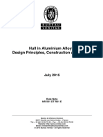 Hull in Aluminium Alloys, Design Principles, Construction and Survey