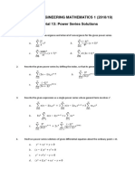 Tutorial 13 Power Series