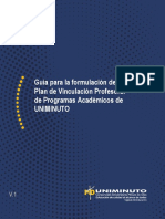 Guía para La Formulación Del Plan de Vinculación Profesoral Programas Académicos UNIMINUTO Colombia