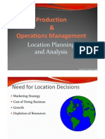 Location Planning and Analysis