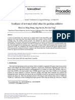 Synthesis of Tert-Amyl Ethyl Ether For Gasoline Additive: Sciencedirect