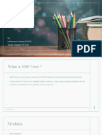 ERP Next: by Mohammed Ibrahim (1891029) Jaladhi Sonagara (1991106)