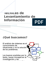 Tecnicas de Levantamiento de Informacion