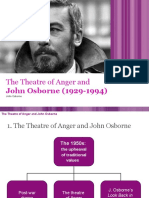 The Theatre of Anger And: John Osborne (1929-1994)