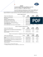 WNCP List of Recommended Learning Resources For Grade 9 To Grade 12 Mathematics