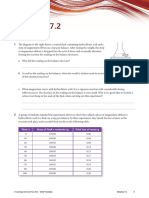 Worksheet 7.2 Rate of Reaction