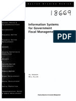 Hashim, Ali and Allan, Bill (2006), Information Systems For Government Fiscal Management, World Bank Sector Studies Series