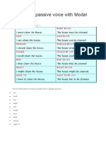 Active and Passive Voice With Modal Verbs