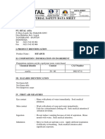 Material Safety Data Sheet: Manufacturer Pt. Bital Asia