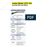 The Winchester Model 1873 Rifle: (The Gun That Won The West)