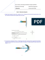 Hydraulics Sheet 8 Momentum A