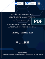 1 Ilnu International Arbitration Competition in Association With Icc International Court of Arbitration and Icc India