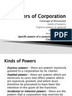 Powers of Corporation