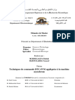 Techniques de Commande DTC-SVM Appliquées À La Machine Asynchron