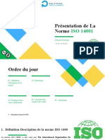 Présentation de La Norme ISO 14001