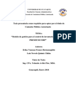 Tesis Modelo de Gestion para El Control de Inventario de La Empresa PremiumCorp