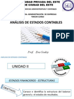 Estados Financieros. Estructura Del Balance General y Cuadro de Resultados. Unidad II