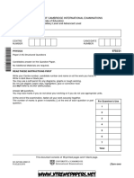 University of Cambridge International Examinations General Certificate of Education Advanced Subsidiary Level and Advanced Level