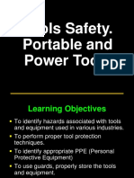 Tool Safety. Portable and Power Tools