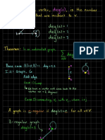 Graph Theory 4 - Vertex Degree and Regular Graphs Notes