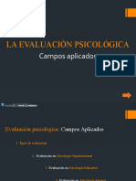 La Evaluación Psicológica: Campos Aplicados