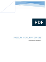 Pressure Measuring Devices: Open-Ended Lab Report