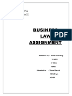 Business LAW Assignment: Essentials of A Valid Contract