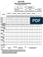 SF 6 Summarized Report On Promotion and Learning Progress & Achievement