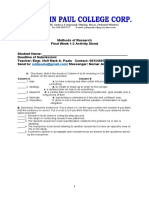 Methods of Research Final Week 1-2 Activity Sheet