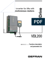 004 VDL200, Functions Description and Parameters List