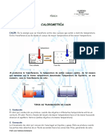 Calorimetría. Problemas